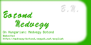 botond medvegy business card